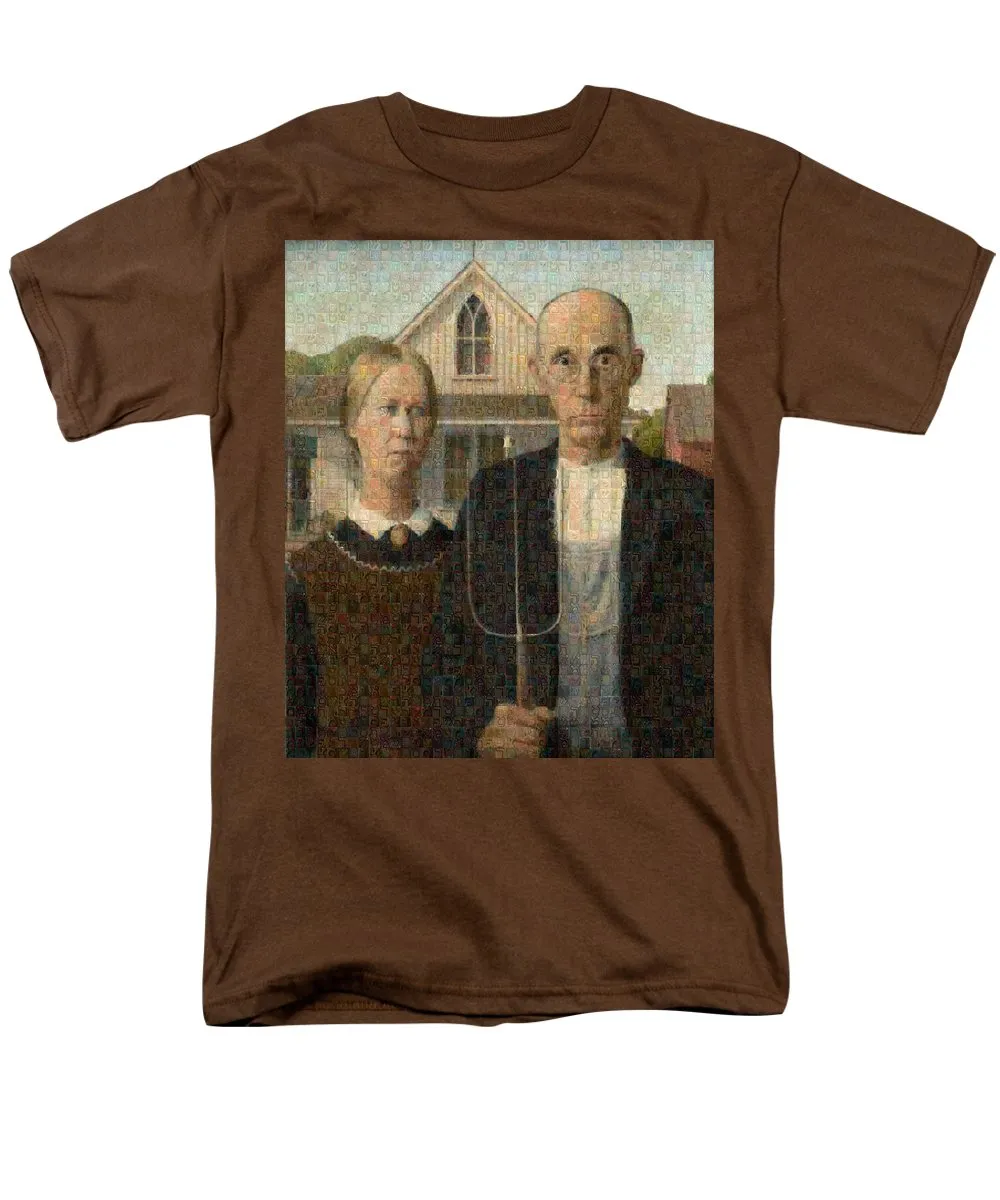 Tribute to American Gothic - Men's T-Shirt  (Regular Fit)