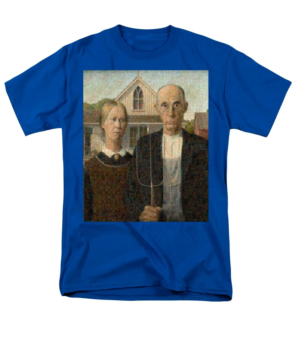 Tribute to American Gothic - Men's T-Shirt  (Regular Fit)