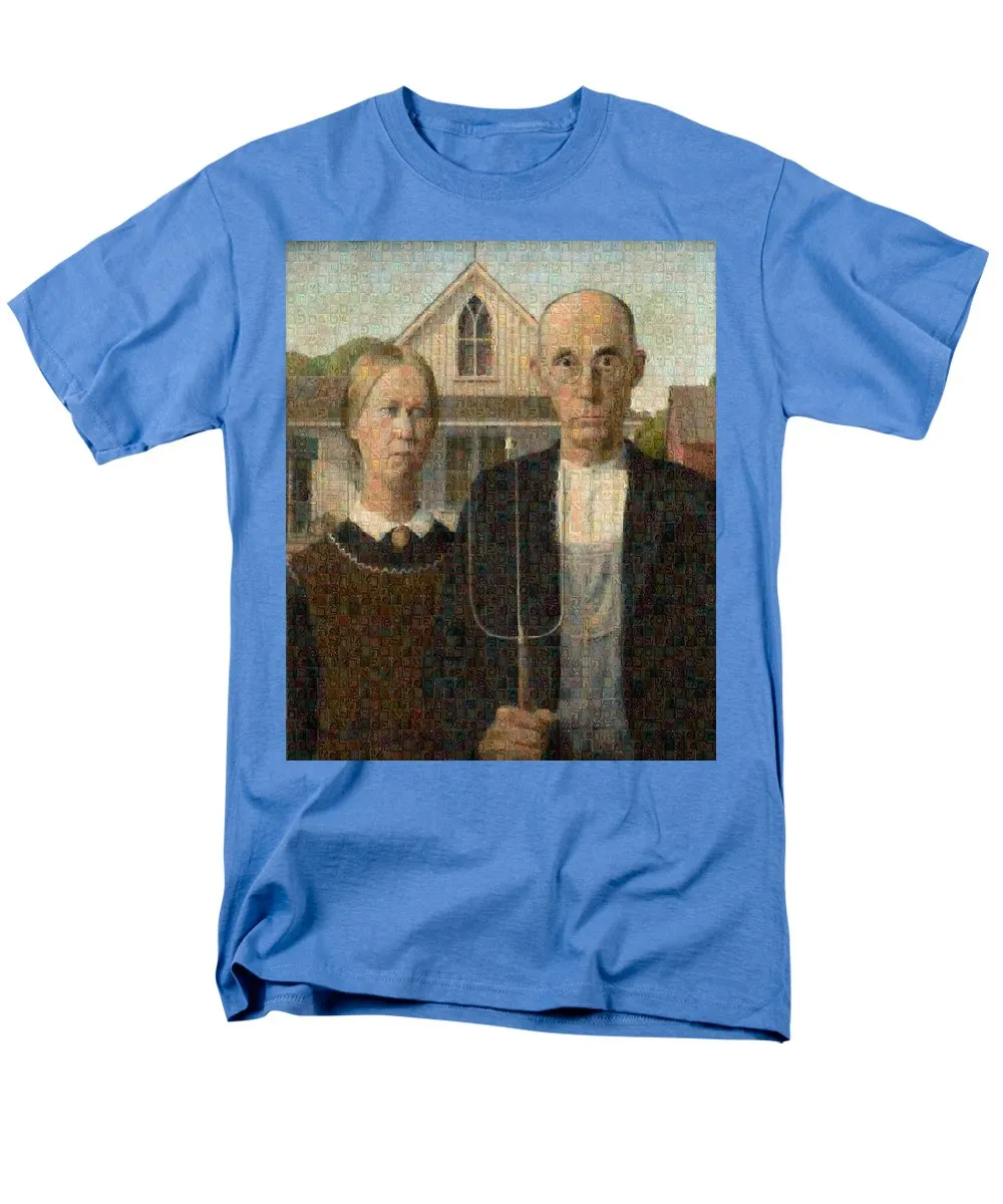 Tribute to American Gothic - Men's T-Shirt  (Regular Fit)
