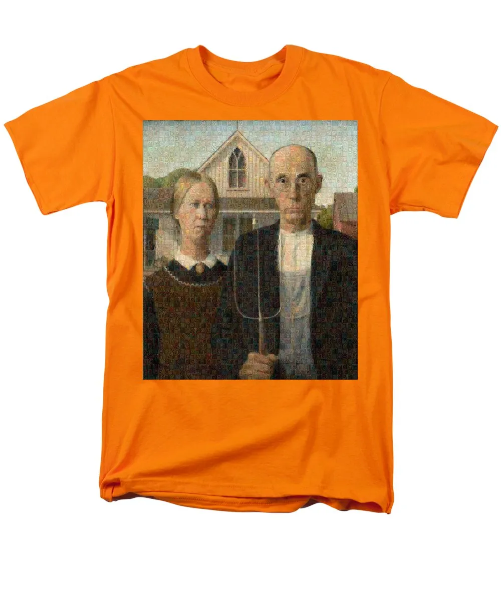 Tribute to American Gothic - Men's T-Shirt  (Regular Fit)