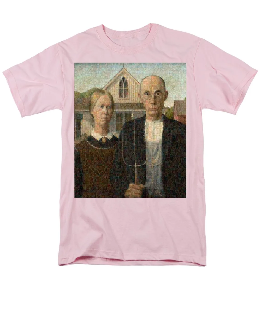 Tribute to American Gothic - Men's T-Shirt  (Regular Fit)