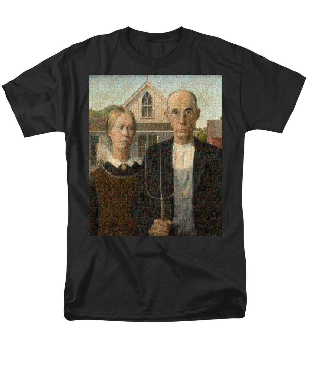 Tribute to American Gothic - Men's T-Shirt  (Regular Fit)