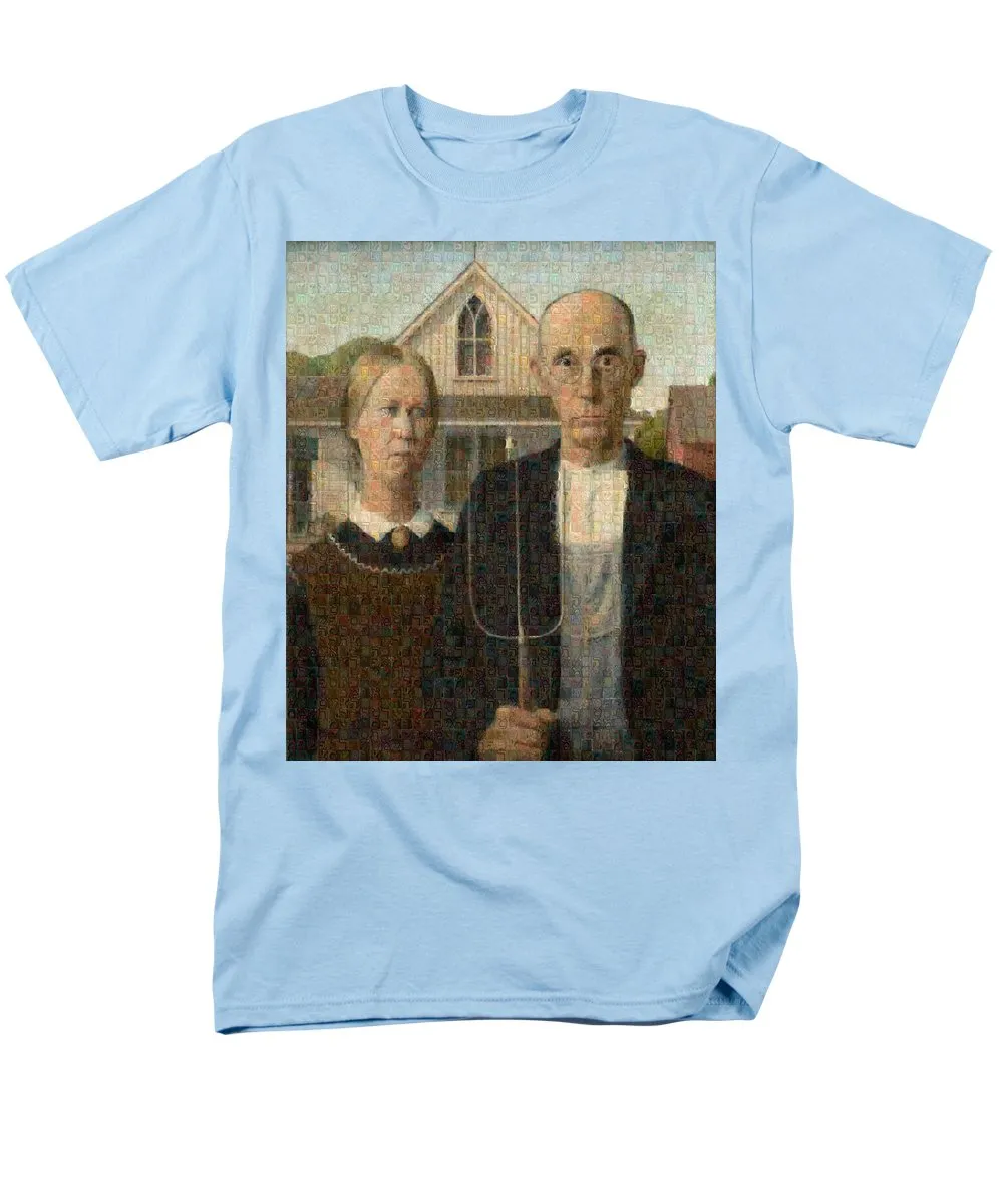 Tribute to American Gothic - Men's T-Shirt  (Regular Fit)