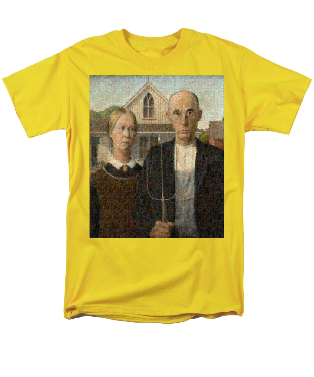 Tribute to American Gothic - Men's T-Shirt  (Regular Fit)