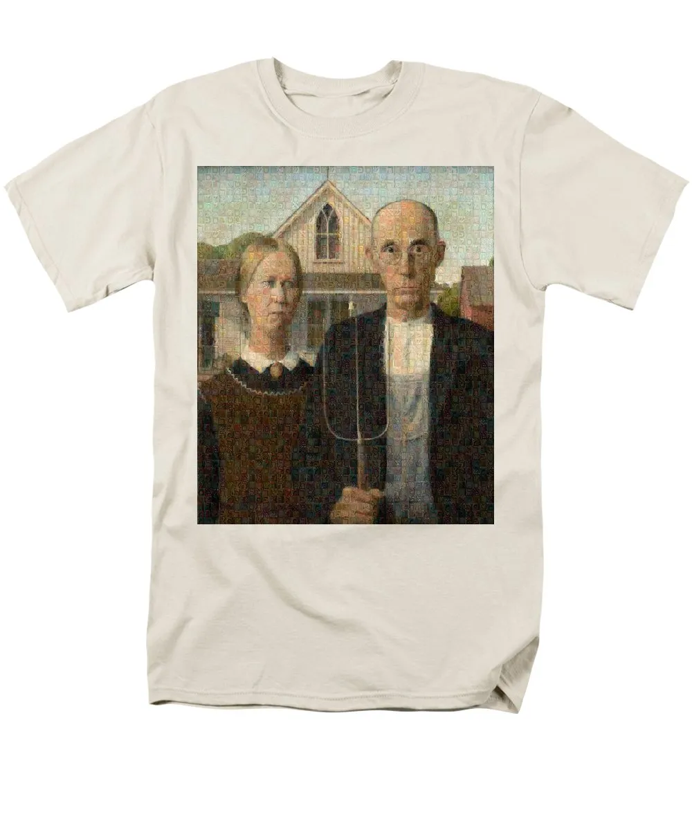 Tribute to American Gothic - Men's T-Shirt  (Regular Fit)