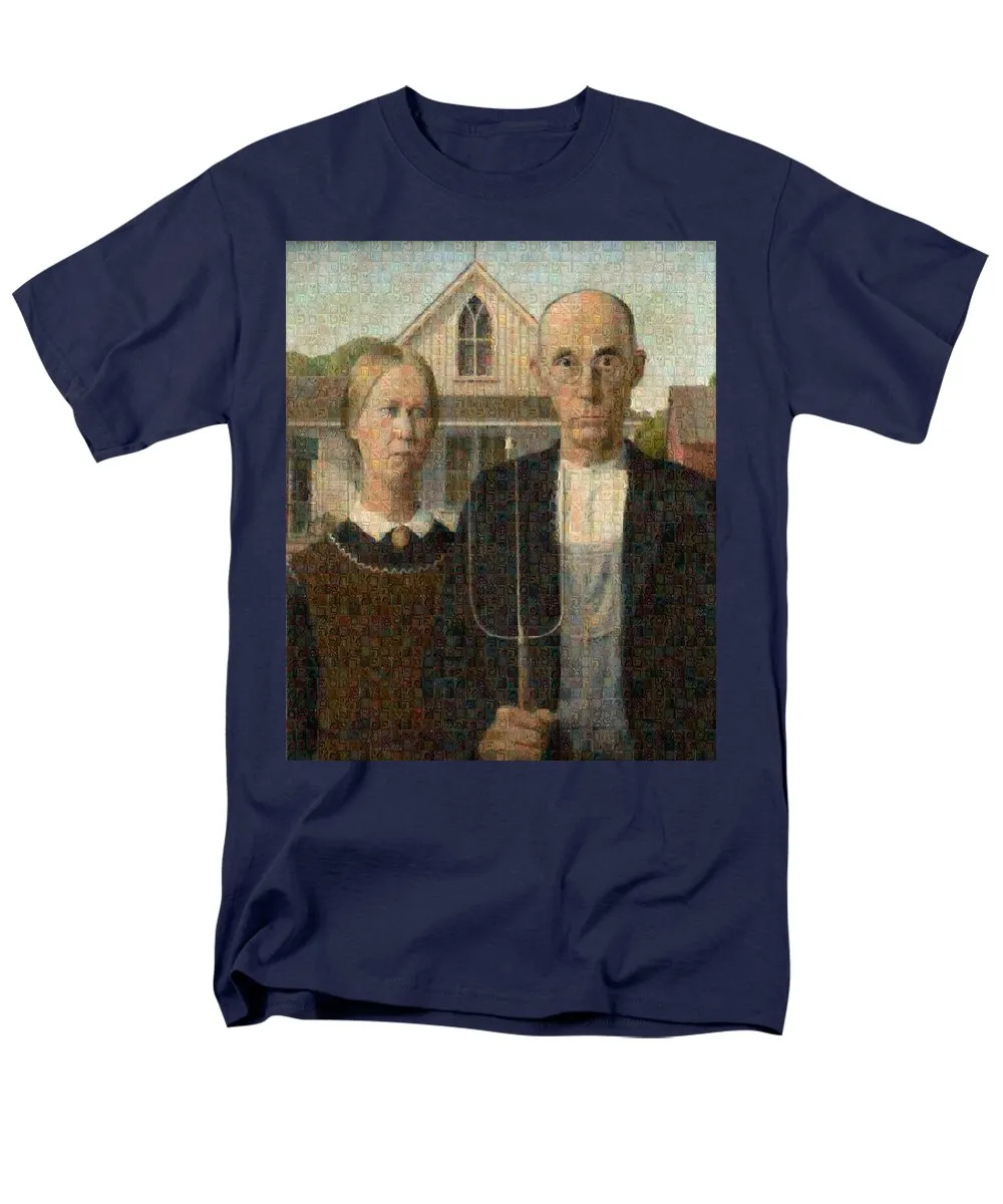 Tribute to American Gothic - Men's T-Shirt  (Regular Fit)