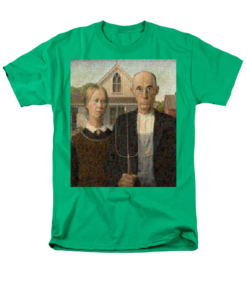 Tribute to American Gothic - Men's T-Shirt  (Regular Fit)