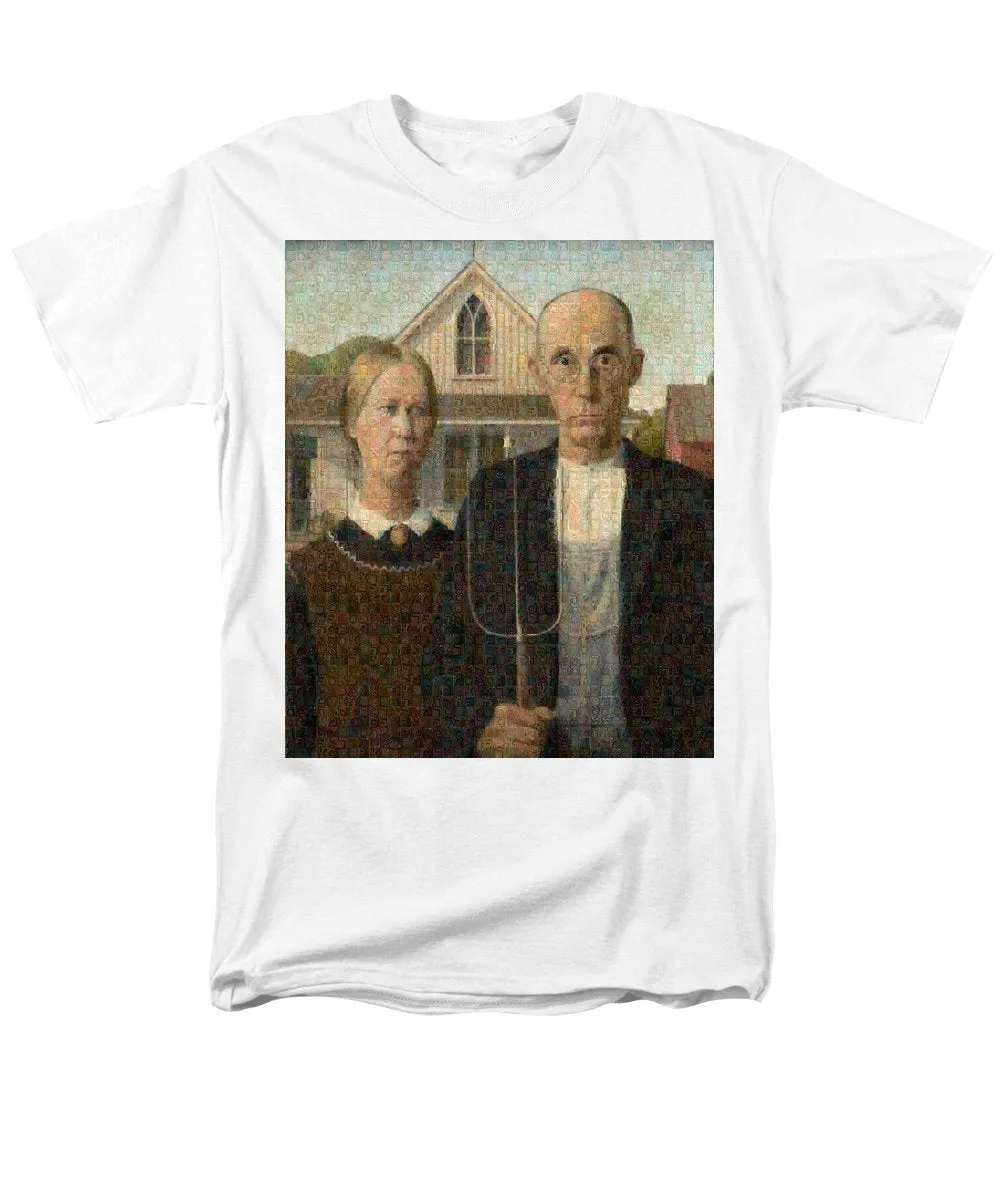 Tribute to American Gothic - Men's T-Shirt  (Regular Fit)