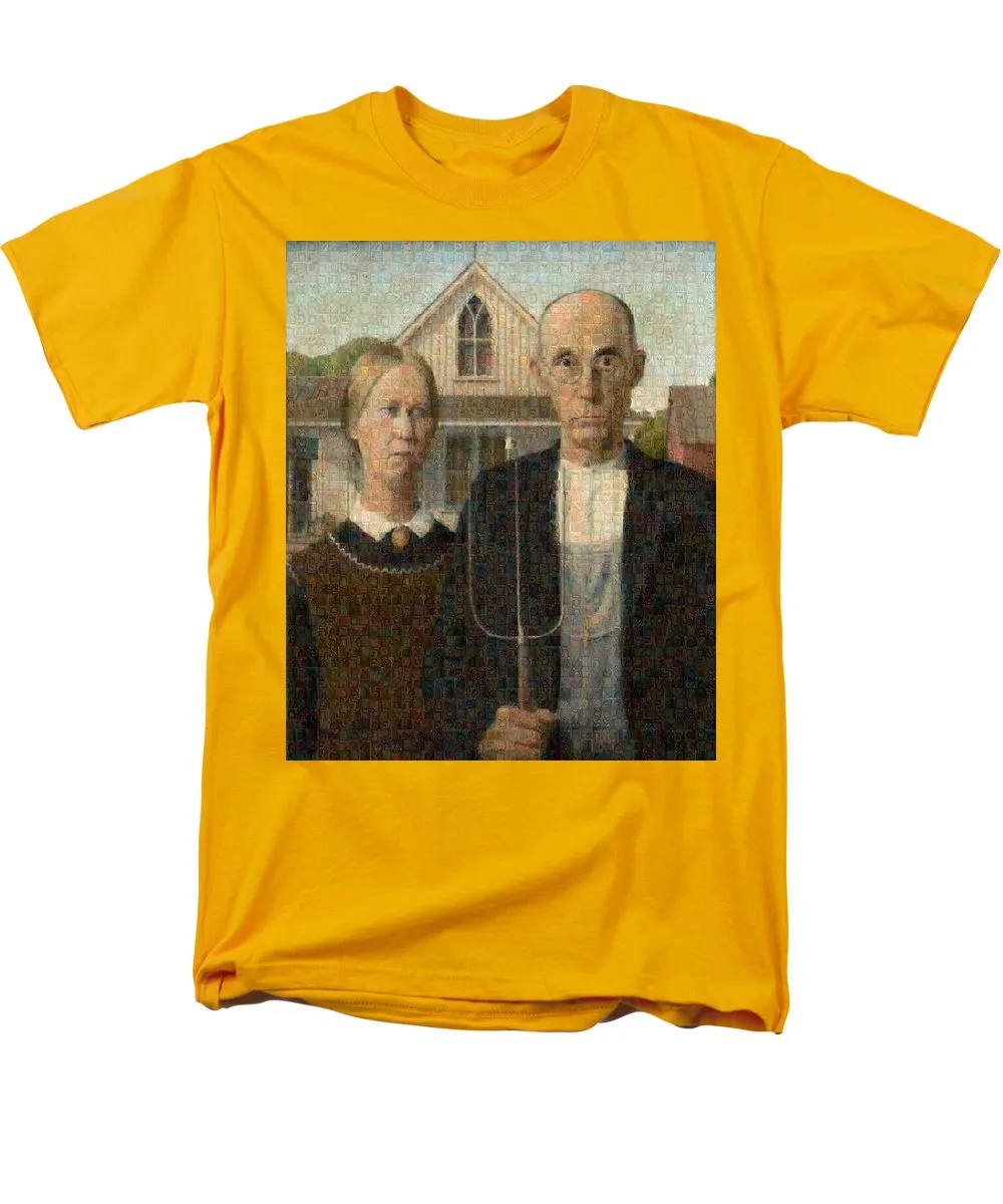 Tribute to American Gothic - Men's T-Shirt  (Regular Fit)