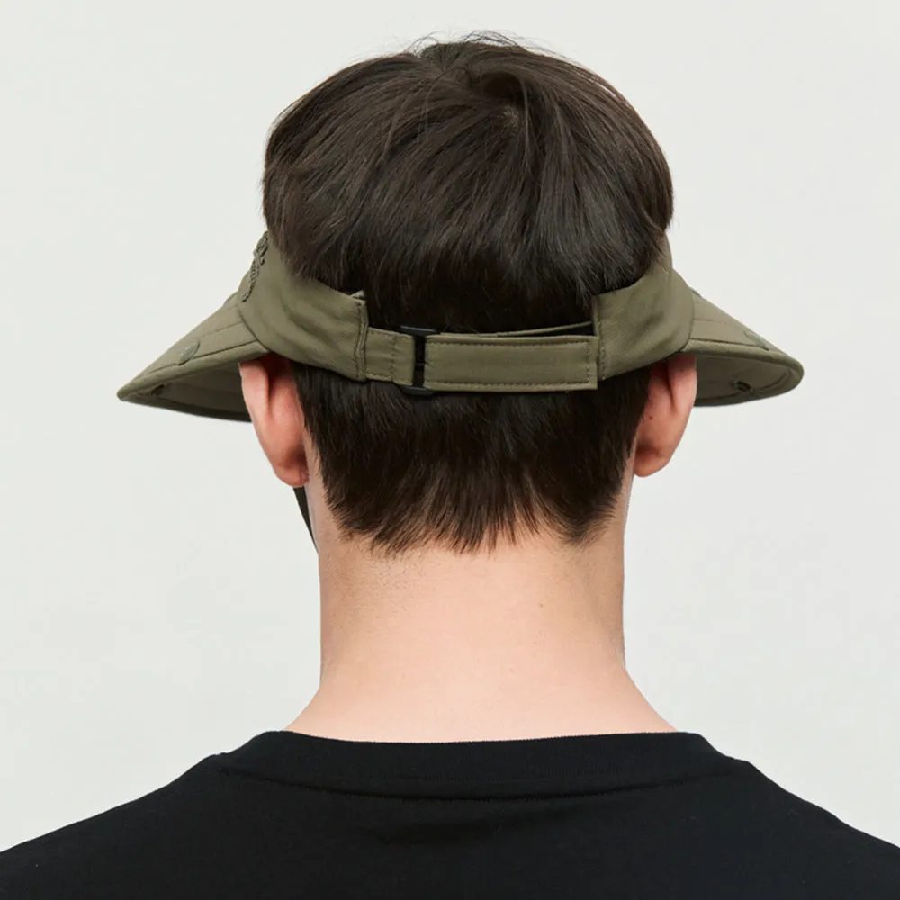 Unisex Sun Protection Fishing Hat with Face Neck Cover Flap Hiking Cap UPF 50 