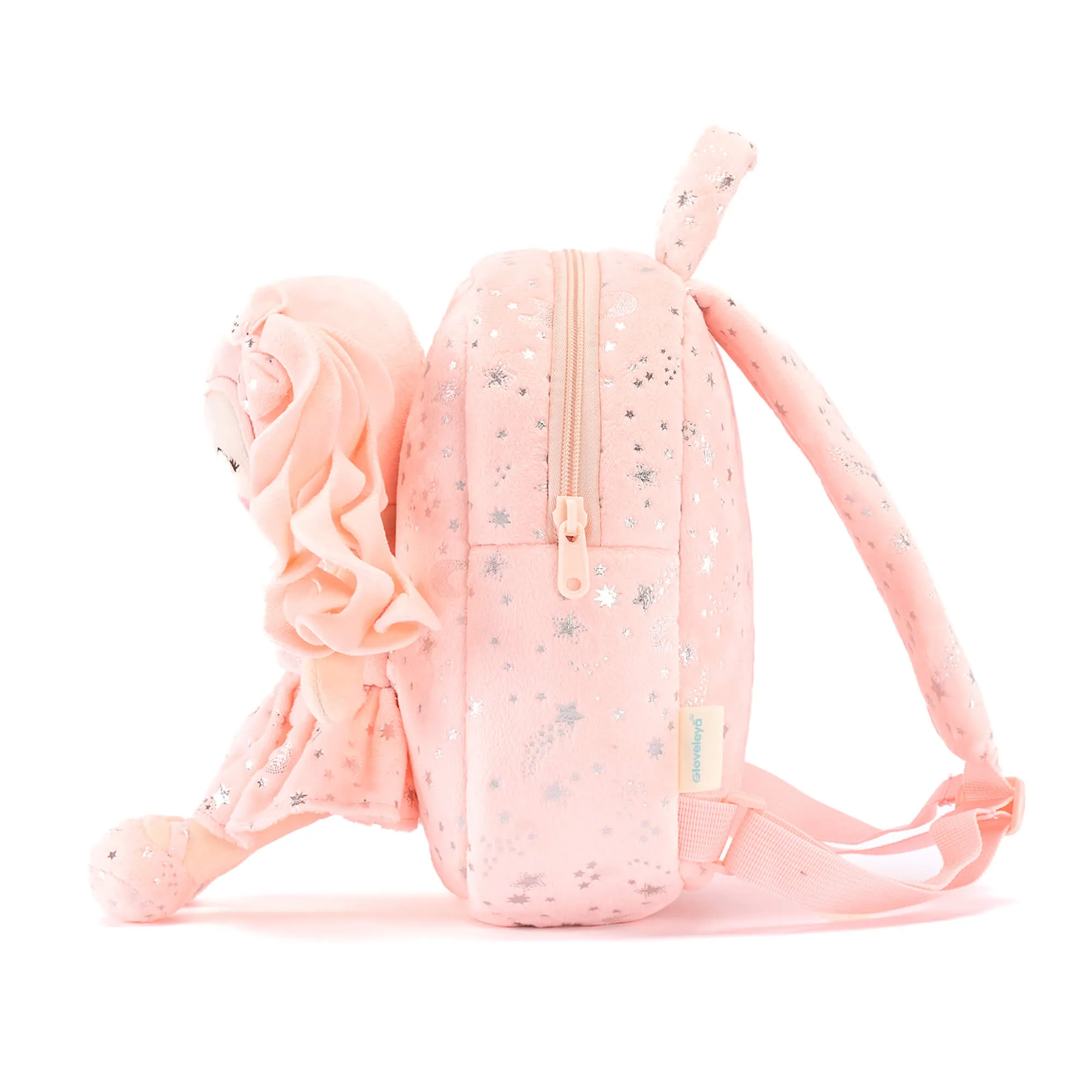 (US Only) Gloveleya 9-inch Starry Sky Girl Backpack Coral