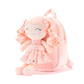 (US Only) Gloveleya 9-inch Starry Sky Girl Backpack Coral