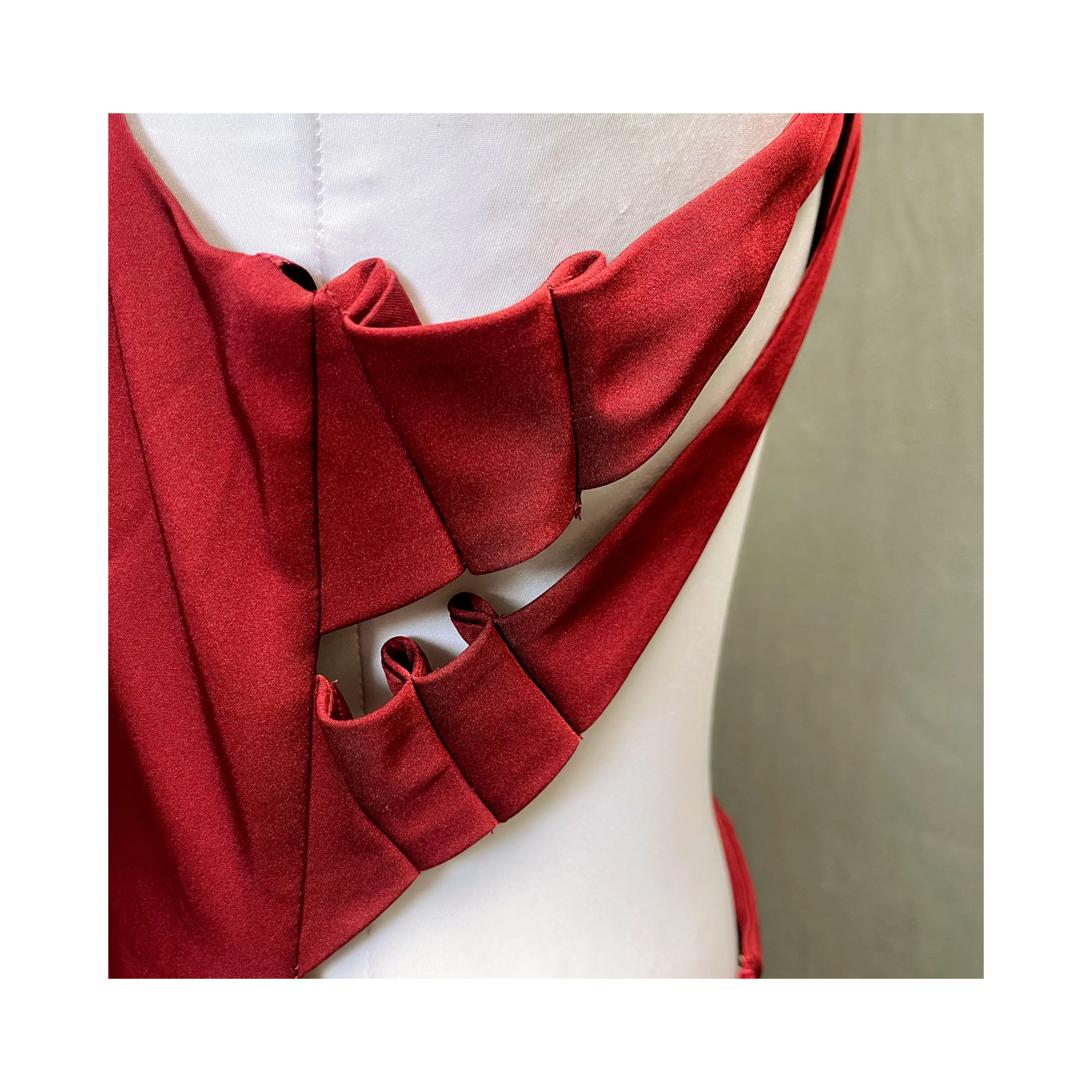 Val Stefani burgundy dress, size 14