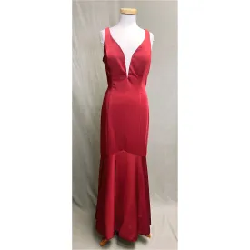Val Stefani burgundy dress, size 14