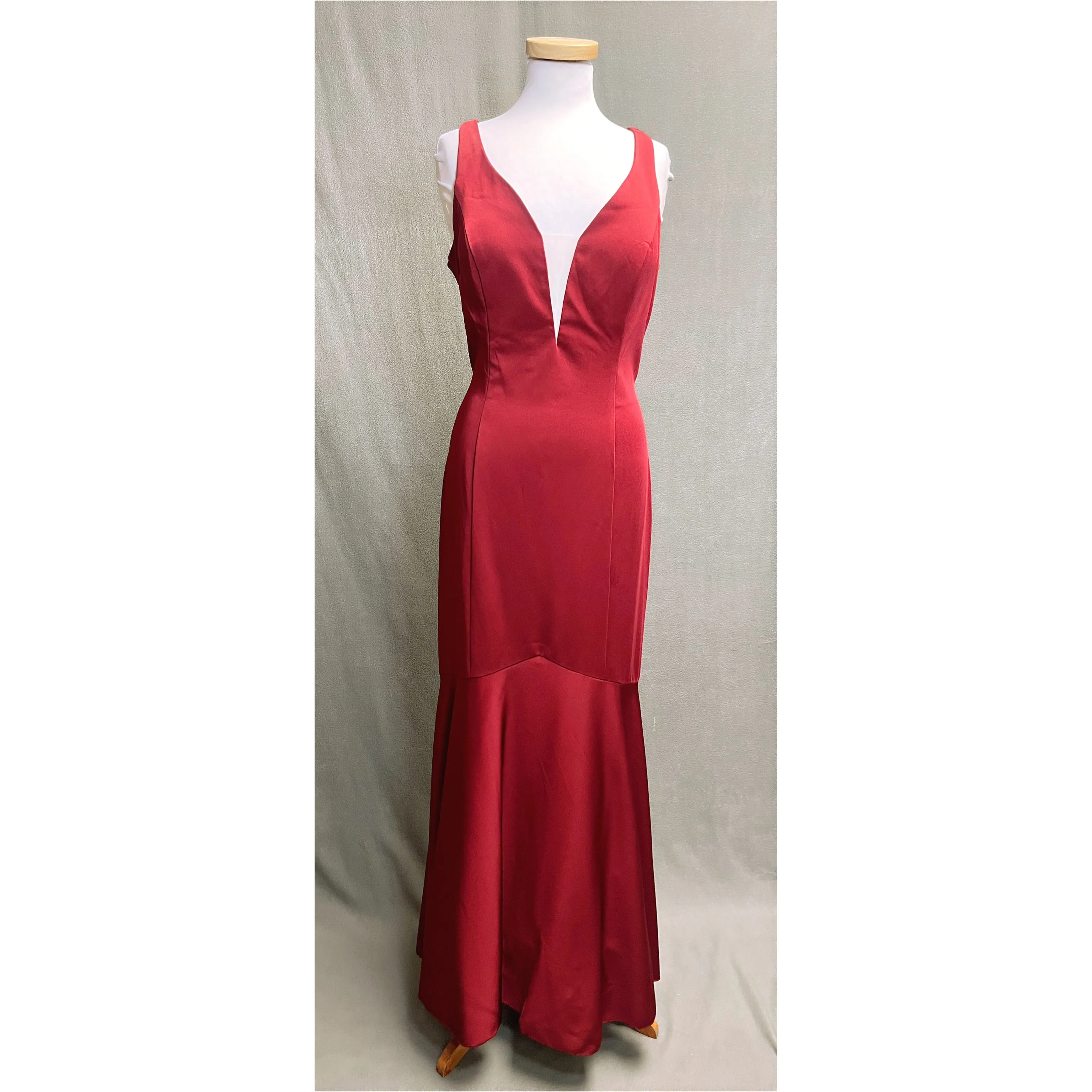Val Stefani burgundy dress, size 14