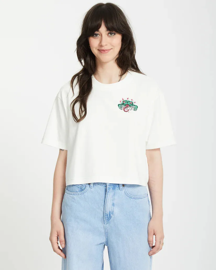 Volcom Women's Alix 1 T-Shirt Star White B3512505_SWH