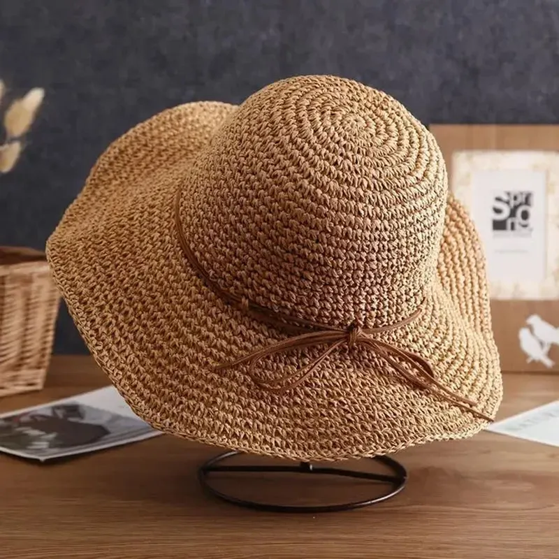Women's Foldable Straw Beach Hat