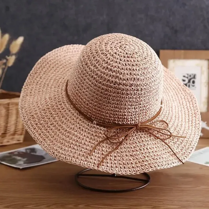 Women's Foldable Straw Beach Hat
