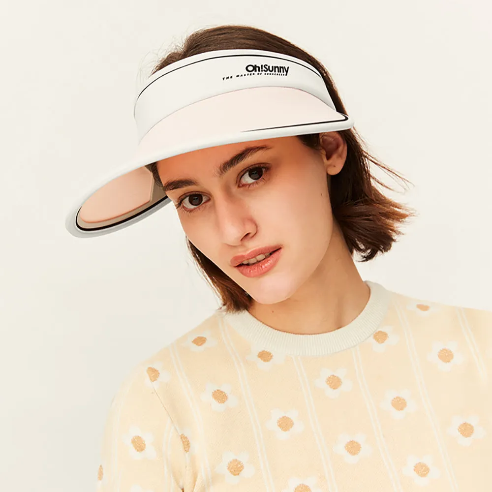 Women's Large Brim Summer UV Protection Beach Adjustable Visor Hats UPF 50 