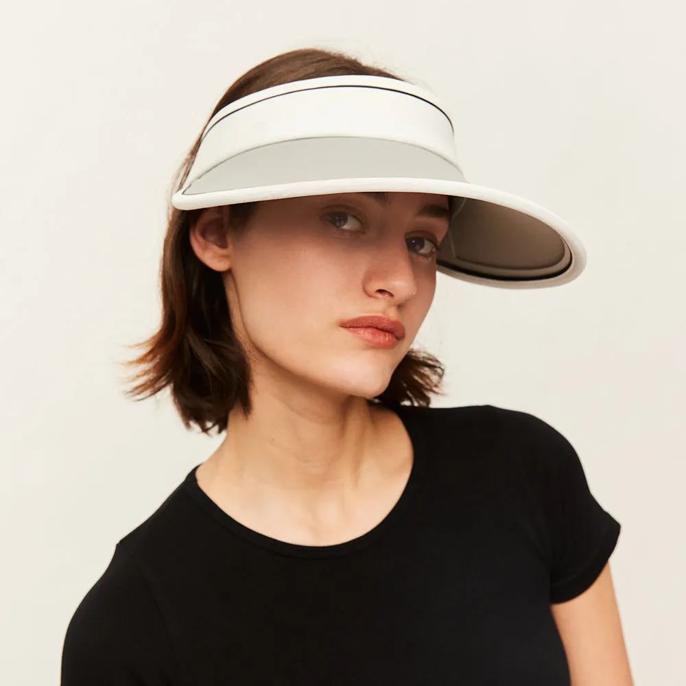 Women's Large Brim Summer UV Protection Beach Adjustable Visor Hats UPF 50 