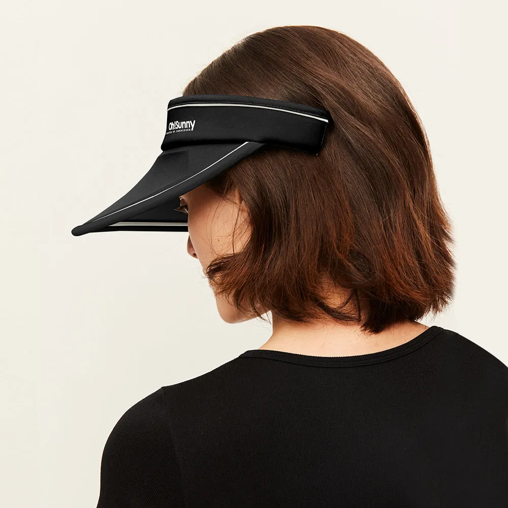 Women's Large Brim Summer UV Protection Beach Adjustable Visor Hats UPF 50 
